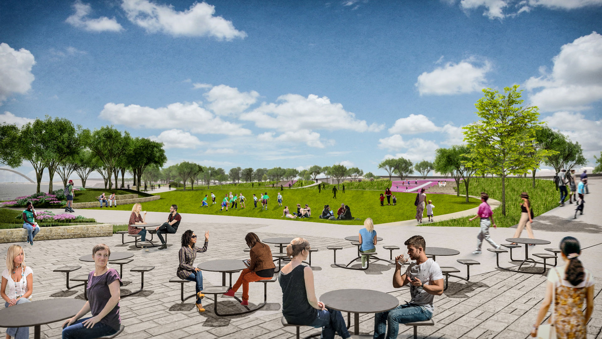 Missouri River riverfront redevelopment rendering